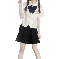 海獭 JK制服 八箱褶短裙 纯色