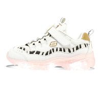 SKECHERS 斯凯奇 冰灯系列 Ice D'lites 女童休闲运动鞋 虎年限定版 317006L/WGD 奶白色/金色 32码