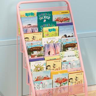 MILIN 密林 儿童书架 暖粉色 五层款