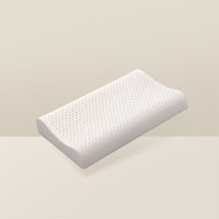 YANXUAN 网易严选 泰国进口乳胶枕头 93%含量天然原液 米色天竺棉单枕套 矮枕款