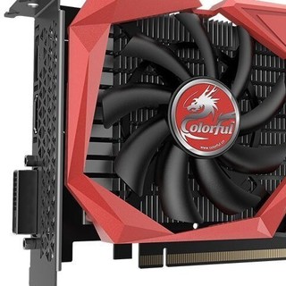 COLORFUL 七彩虹 战斧 GeForce GTX 1650 显卡 4GB 黑红色