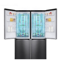 LG 乐金 M450S1+M450S1 风冷十字对开门冰箱 680L 银色