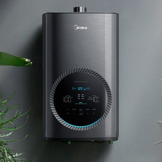 Midea 美的 JSQ30-UV8 燃气热水器 16L 天然气 玄武黑