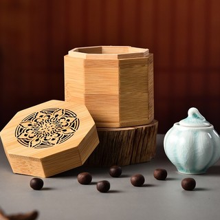 中国国家博物馆 宝相花竹盒手工香蜜丸 10颗 木樨香