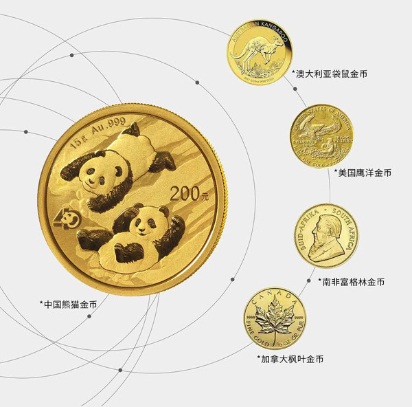 天中金 2022版中国熊猫金币 57克套装 999足金