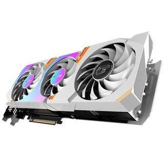 COLORFUL 七彩虹 iGame GeForce RTX 3060Ti Ultra W OC LHR 显卡 8GB 白色