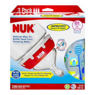 NUK SPUWMT885131610034 硅胶吸嘴奶瓶 300ml 0月+