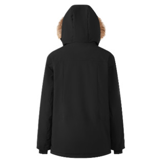 风谜（Fooxmet）智能温控加热棉服中长款外套黑色XL (支持HUAWEI HiLink）