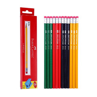 辉柏嘉 1322 彩色三角杆铅笔 12支装 送笔刨