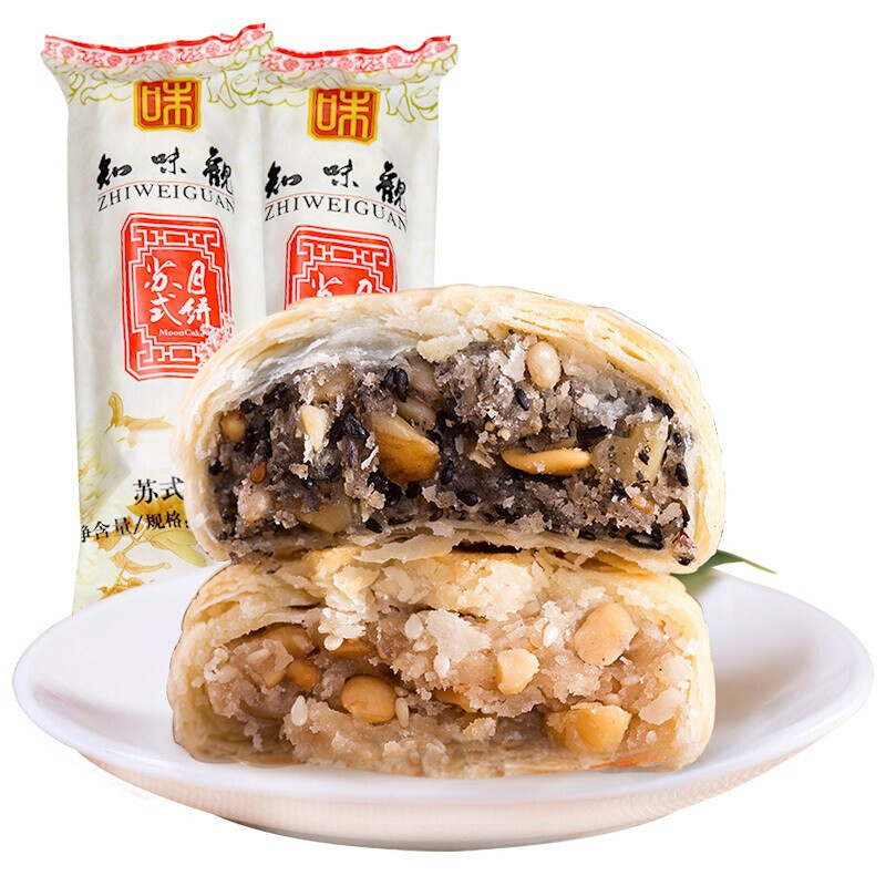 ZHIWEIGUAN 知味观 苏式月饼 8饼2味 360g