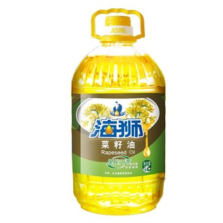 海狮 食用油 一级菜籽油5L 非转基因 压榨工艺 低芥酸 中华老字号