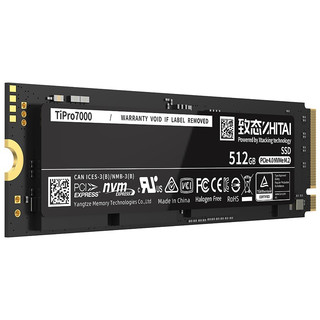 ZHITAI 致态 Ti Pro 7000 NVMe M.2 固态硬盘 512GB (PCI-E4.0)