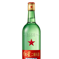 88VIP：红星 绿瓶 1680 二锅头 清香纯正 56%vol 清香型白酒750ml*6