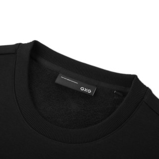 GXG 斯文系列 男士圆领卫衣 GY131226E 加绒款 黑色 S