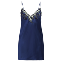 LA PERLA MAISON系列 女士真丝吊带睡裙 CFI0019227_DL 蓝色 XS