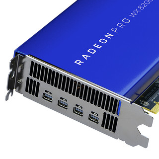AMD Radeon Pro WX 8200 显卡 8GB 蓝色