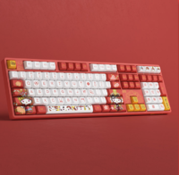 Akko 艾酷 5108S国风KT 108键 有线机械键盘 红色 CS樱花轴 RGB背光