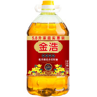 JINHAO 金浩 食用油 低芥酸特香菜籽油 5.8L非转基因 物理压榨