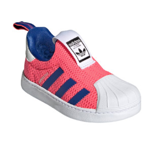 adidas ORIGINALS SUPERSTAR 360 I 男童学步鞋 FX4915 红/酱紫 23.5码