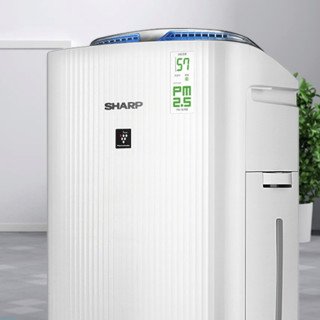 SHARP 夏普 KC-WG605-W 家用空气净化器 白色