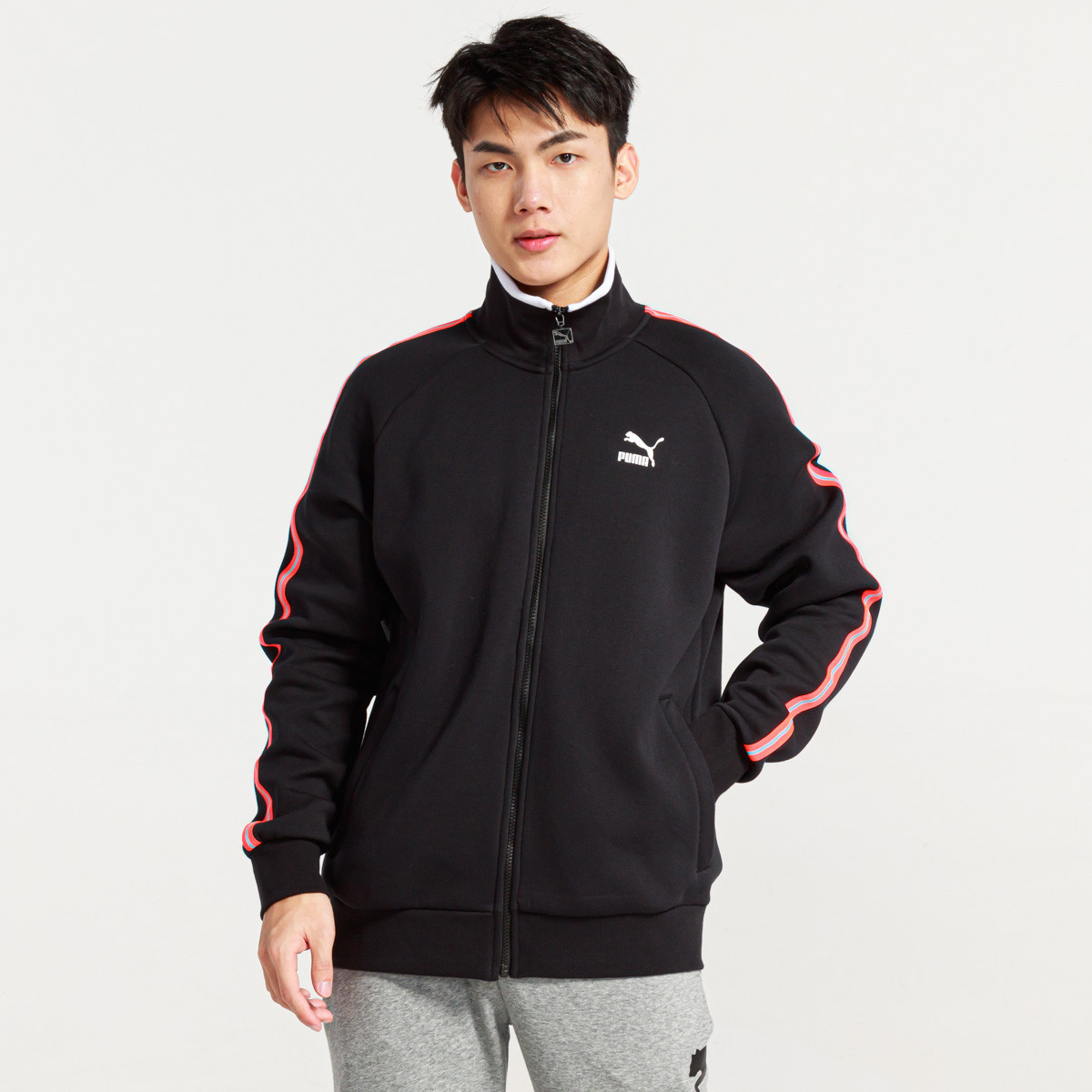 彪马男款休闲运动夹克