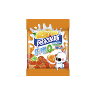 Alpenliebe 阿尔卑斯 乐嚼Q 凝胶糖果 香橙牛奶味 60g*2袋
