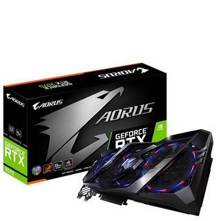 GIGABYTE 技嘉 AORUS GeForce RTX 2070 小雕 显卡 8GB 黑色