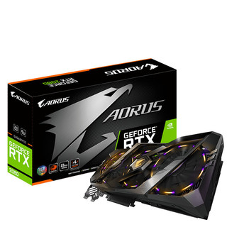 GIGABYTE 技嘉 AORUS GeForce RTX 2080 小雕 显卡 8GB 黑色