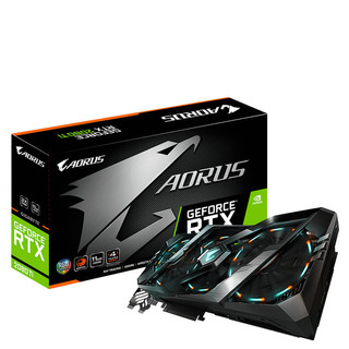 GIGABYTE 技嘉 AORUS GeForce RTX 2080Ti 小雕 显卡 11GB 黑色