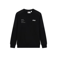 FILA 斐乐 男子运动卫衣 F11M149201F-BK 黑色 XXL