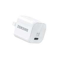 Zendure 征拓 Super Port 小宝石 手机充电器 Type-C 33W+Type-C转Lightning 数据线 PVC 1.2m 珍珠白 线充套装