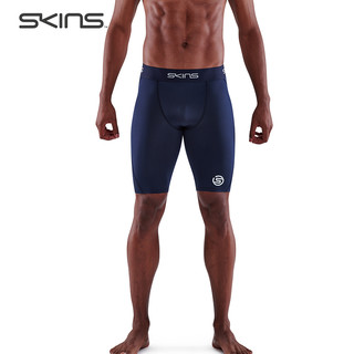 SKINS S1基础压缩裤男 专业运动健身训练跑步田径速干紧身裤长裤