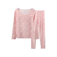 Mexican 稻草人 女士秋衣秋裤套装 MQNW151203 粉红 M