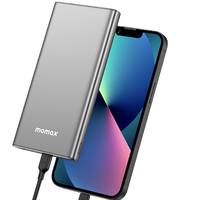MOMAX 摩米士 IP76 移动电源 深空灰色 10000mAh Type-C/Micro-B 22.5W 双向快充