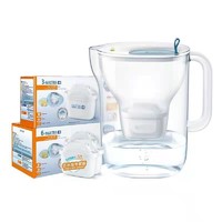 BRITA 碧然德 设计师滤水壶3.5L大容量+去水垢专家版滤芯11枚（到手1壶12芯）