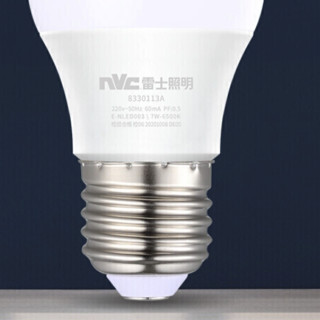 NVC Lighting 雷士照明 E-NLED003 E27螺口LED球泡灯 12W 正白光 单只装