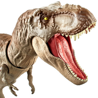 新品美泰侏罗纪恐龙玩具侏罗纪世界2暴虐霸王龙反派迅猛龙电影同款 新款竞技霸王龙可甩尾撕咬GCT91