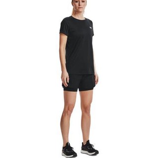 UNDER ARMOUR 安德玛 Play Up 女子运动短裤 1351981-005 黑色/玫红 XL