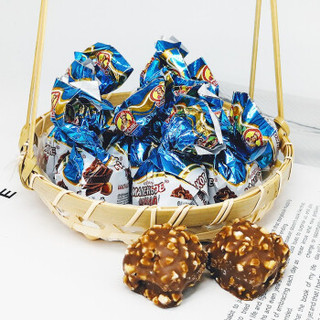 slavyanka斯拉夫 榛子巧克力夹心糖果500g 俄罗斯进口代可可脂巧克力婚庆糖果喜糖