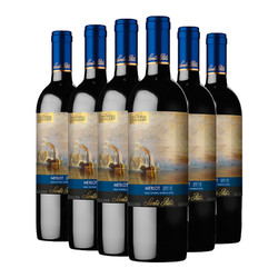 Santa Rita 圣丽塔 国家画廊系列珍藏美乐干红葡萄酒 750ml*6 整箱装