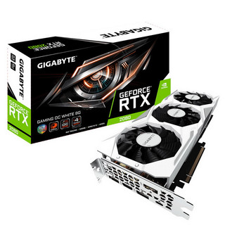 GIGABYTE 技嘉 GeForce RTX 2070 GAMING OC WHITE 显卡 8GB 白色