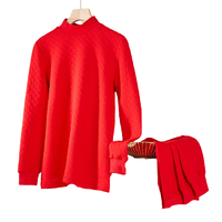 YOUR SUN 宜而爽 女士保暖内衣套装 CMR66/57N 新年红 L