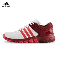 adidas 阿迪达斯 运动休闲鞋 QUICKFORCE 5.1 女子网羽球鞋 羽毛球鞋  BB4834 白红 38码