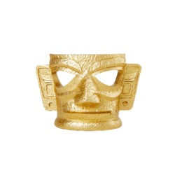 三星堆博物馆 黄金面具 创意磁吸装饰摆件