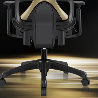 UE 永艺 1094 人体工学电脑椅 黑色+荣耀金色
