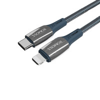 ROMOSS 罗马仕 CB1732 Type-C转Lightning 20W 数据线 尼龙编织 1.8m 深海蓝