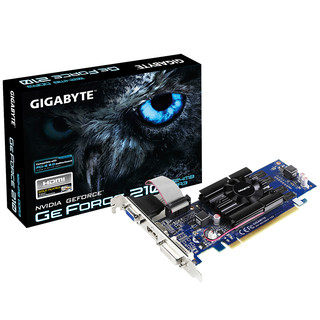 GIGABYTE 技嘉 GeForce GT 210 GV-N210D3-1GI 显卡 1GB