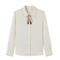 Y.SING 衣香丽影 设计师系列 女士长袖衬衫 910911302 奶油白 S