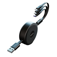 ROMOSS 罗马仕 CB250 Type-C/Lightning/Micro-B 3.5A 数据线 TPE 1.2m 黑色