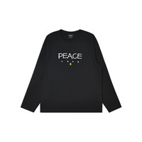 A21 X 吃人豆 男女款圆领卫衣 F413131032 黑色 L